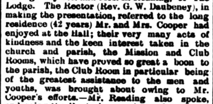 6 Mens Club newspaper cutting 1918